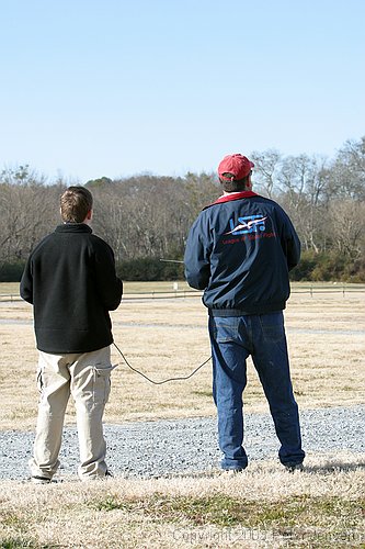 Danny and AJ flying the club trainer