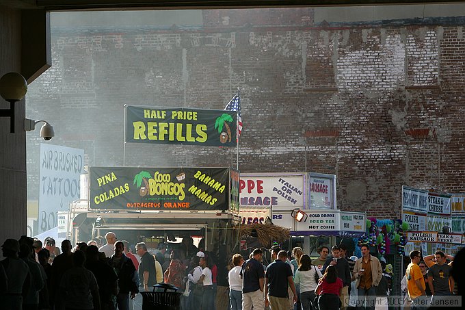 St. Patrick's day scene on River Street