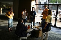 Dean Boyd and student organizers