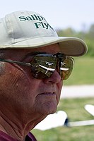 a few sailplanes reflected in Tom Cobb's shades