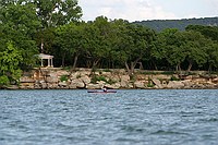 a lone paddler near Windy Point