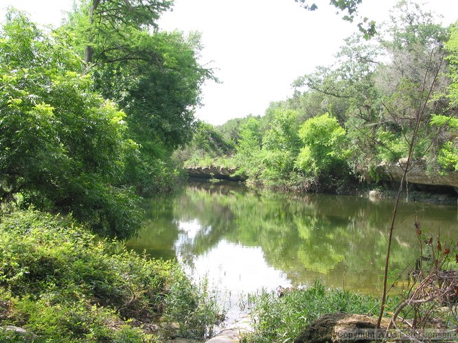 onion creek near the old washed-out bridge