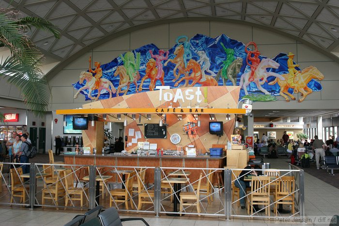 mural in YYC (Calgary airport)