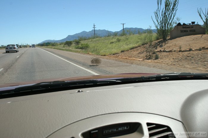 tumbleweed going across the road