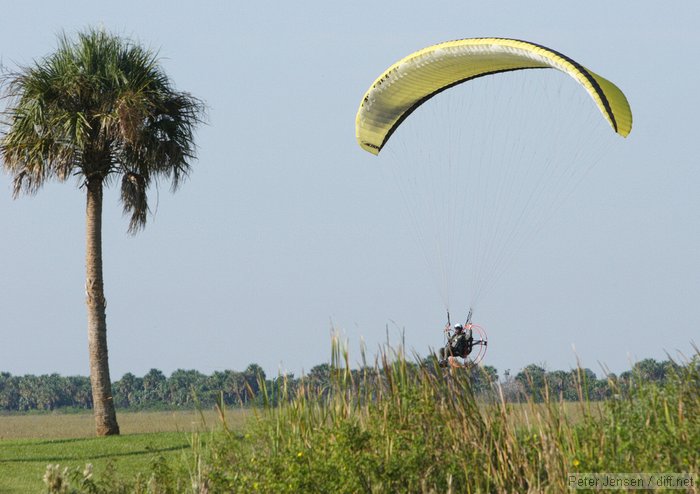 some powered parachute folks out for a morning spin (weather was perfect for that sort of thing)