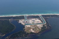 St Lucie nuclear power plant southeast of Ft Pierce