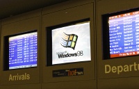 Windows 98 crashed in the Nashville Airport