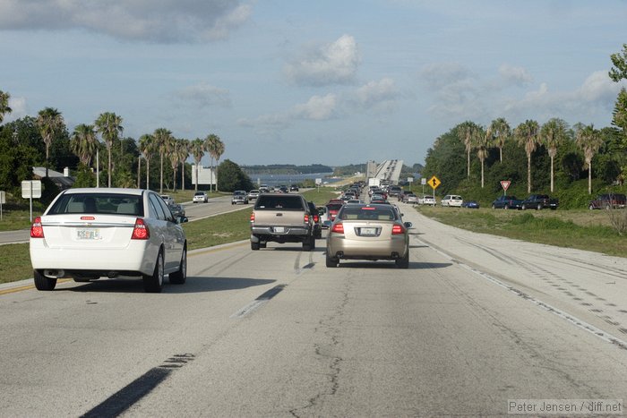 lots of shuttle traffic