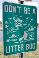 don't be a litter bug