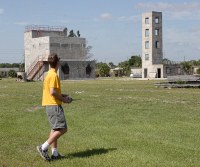 this is a firefighter training facility, hence the burned out structures