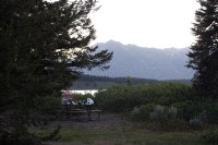 dinner site Grand Teton national park