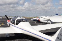 Grob N203B motorglider on the ground at PMP