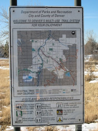 riding on the Cherry Creek and Highline Canal trails