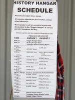 History Hangar Schedule