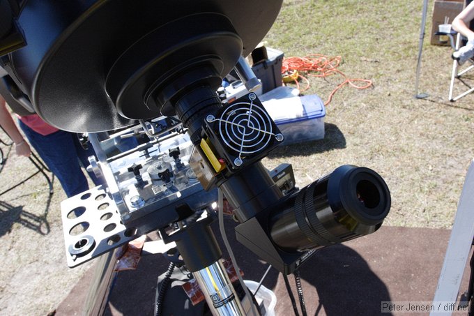 massive heatsink for the solar filter