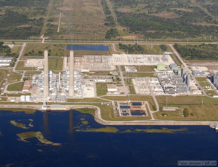 power plant on the east side of Lake Okeechobee