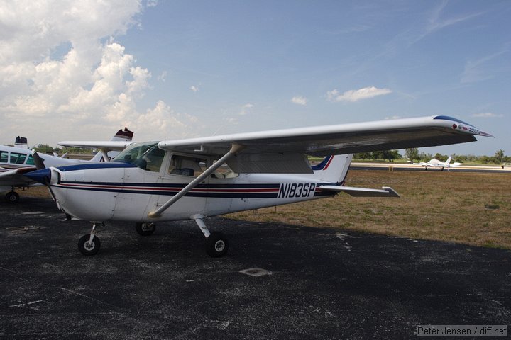 N183SP after pre-flight on the ramp at PMP