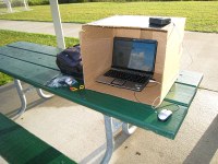 Jim's laptop with the Eagletree setup