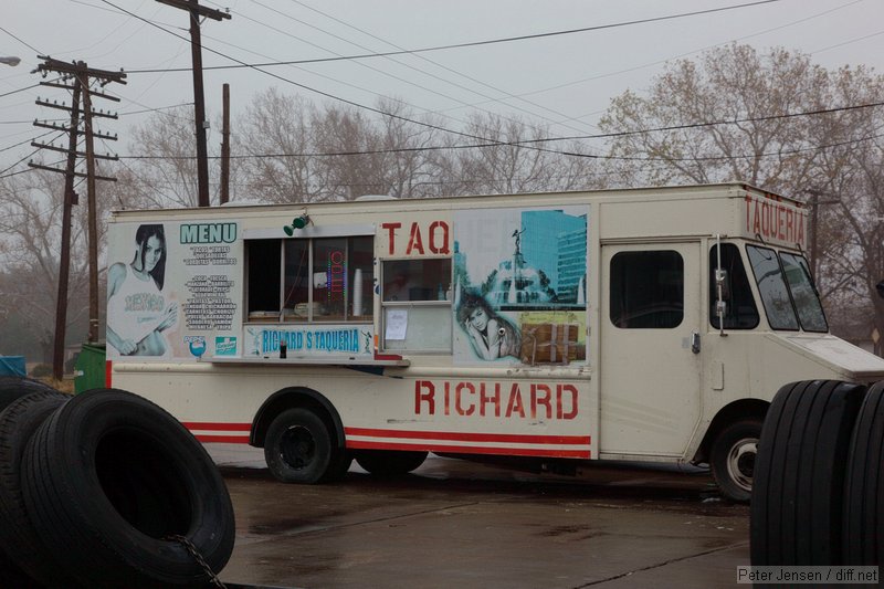 strange mobile taco stand