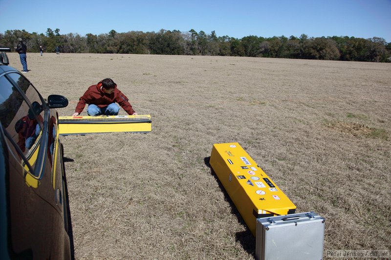 unpacking at the field