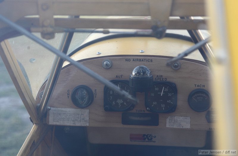 sadly, the pilot was tragically killed in a spelling accident. Also note Genesis 1:26 below the CHT gauge.