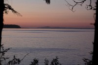 view from our campsite at Sequim Bay state park