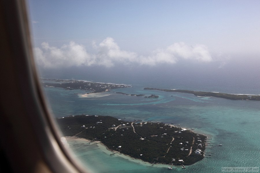 CW from top left: Elbow Cay, Tiloo Cay, Lubbers Quarters Cay