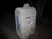 armadillo mailbox topper