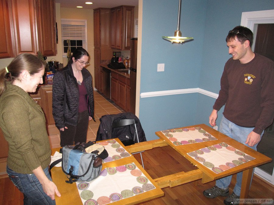 Charles demonstrates the table