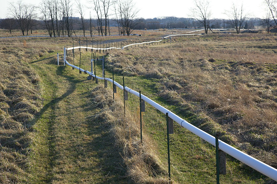 methane recovery piping