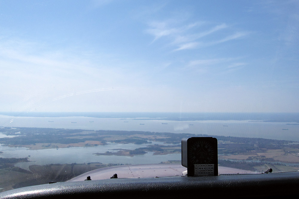 looking out at the Chesapeake