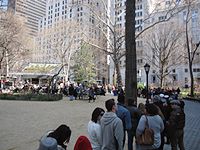 line for ice cream