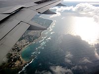 crossing the shore inbound to San Juan