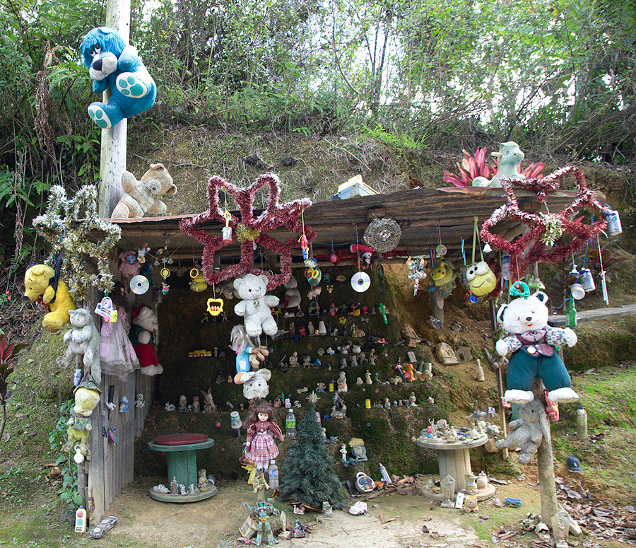 roadside memorial of some sort