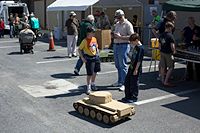 RC tank with (unloaded) 40-paintball capacity