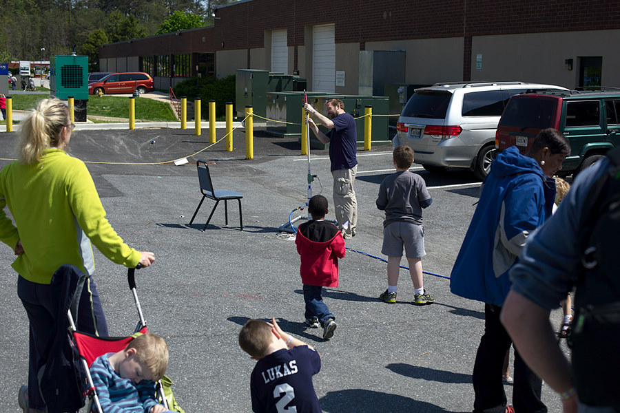 the air rockets looked very popular with the kids