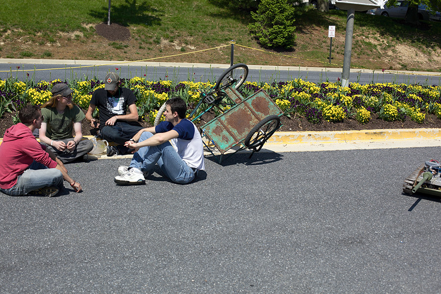 bike crew chilling