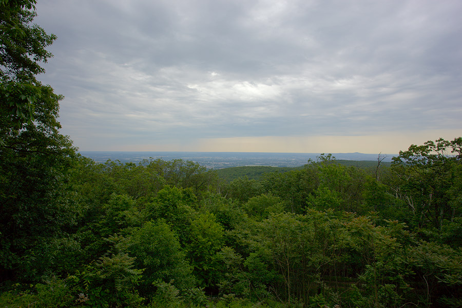 rain threatens from the North Frederick overlook