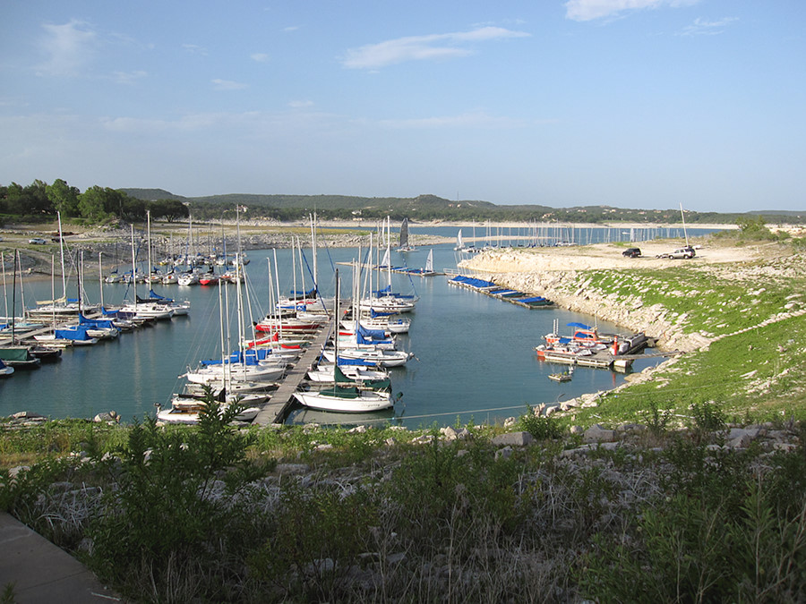 Lake Travis is low