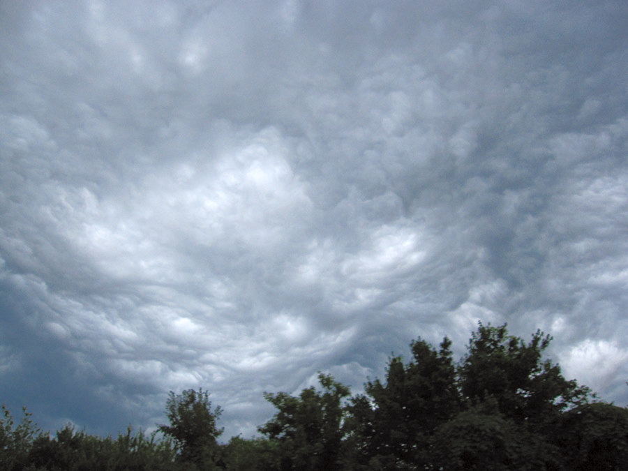 early morning storm clouds kept things cool for a bit