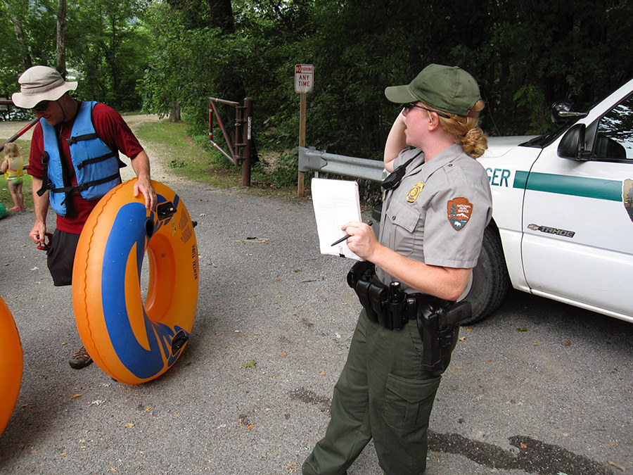 park ranger safety and rules briefing