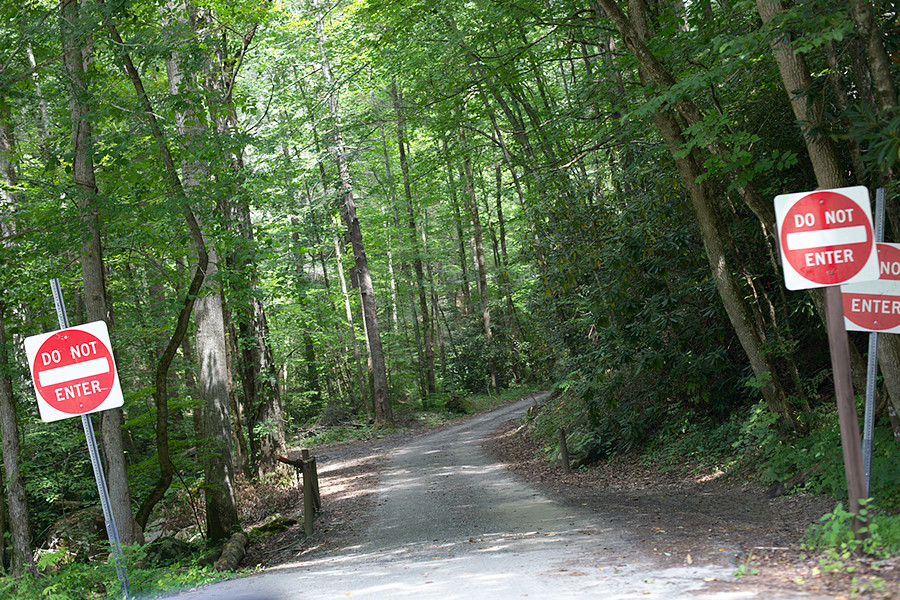 this is the road that you can enter from Cades Cove