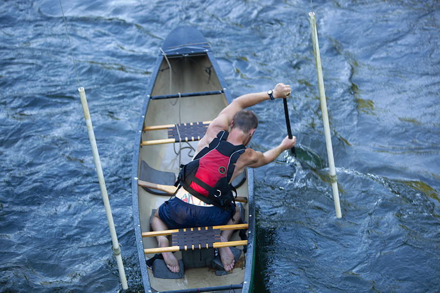 This guy was making his canoe dance. I don't think I've ever seen such deft boat movement.