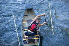 This guy was making his canoe dance. I don't think I've ever seen such deft boat movement.