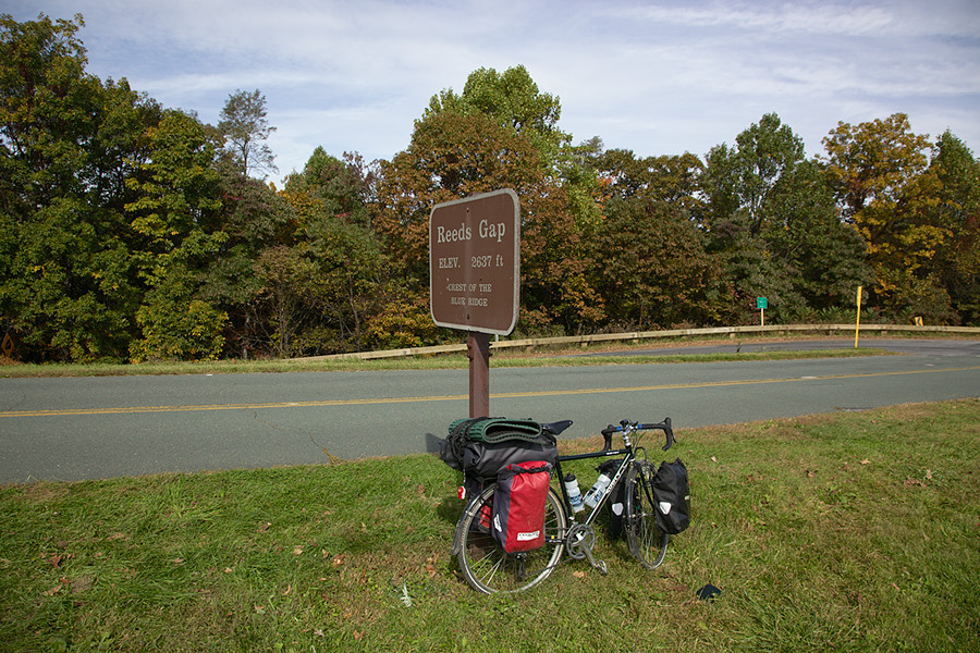 Surly Cross Check ridden by a nice guy who had happened in to the Festy while starting a multi-week Blue Ridge Parkway ride.