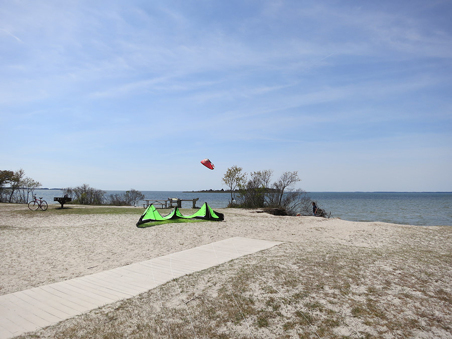 the 10M slingshot kite I was on most of the afternoon