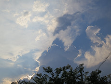 beautiful Thursday evening cloud shadow