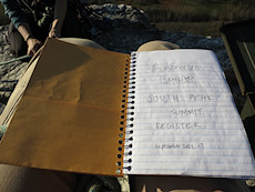 Seneca Rocks South Peak Summit Register September 2012-?