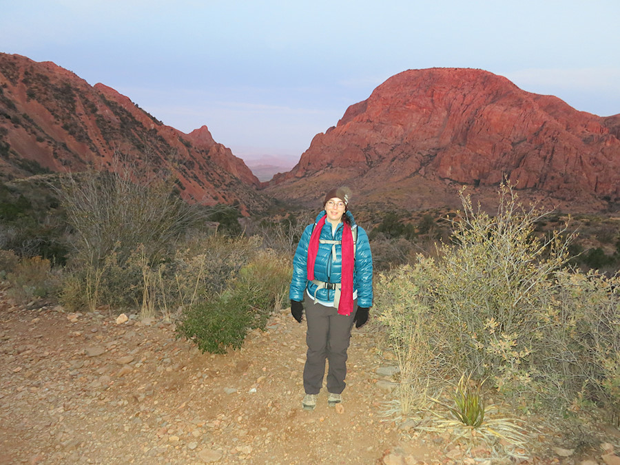 first light on the trail