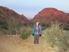 first light on the trail